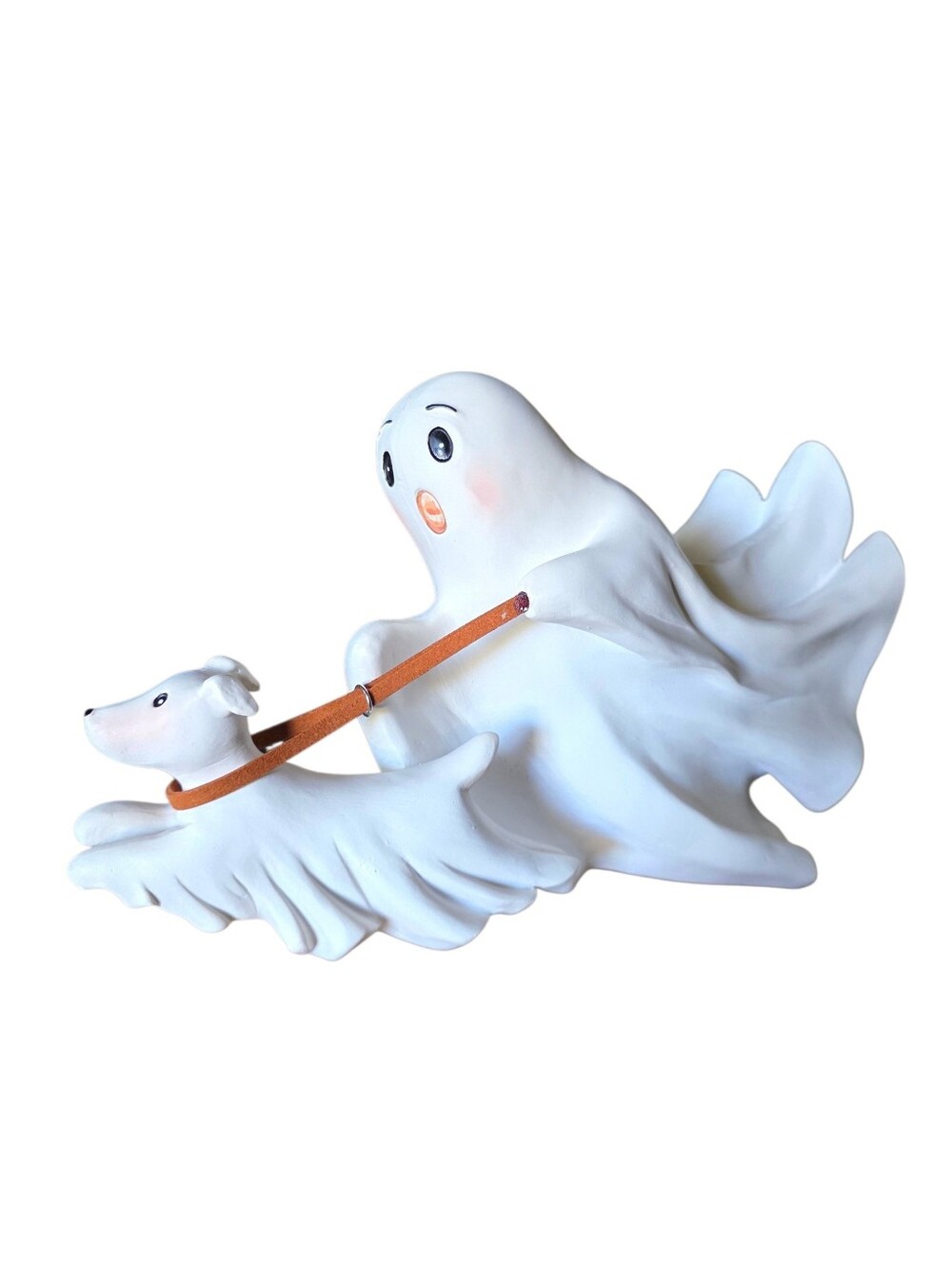Kirkland's Collection - Ghost With Running Ghost Dog - White Black